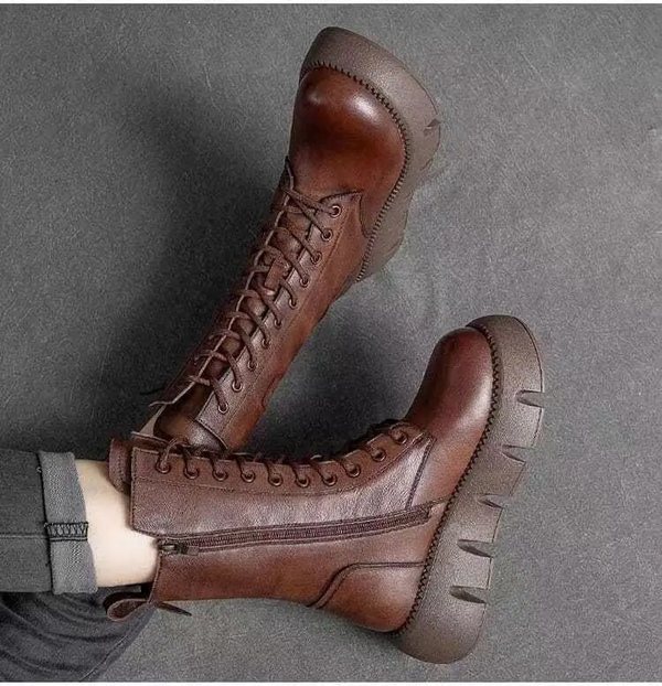 CHRISTINE - FASHIONABLE ERGONOMIC LEATHER BOOTS