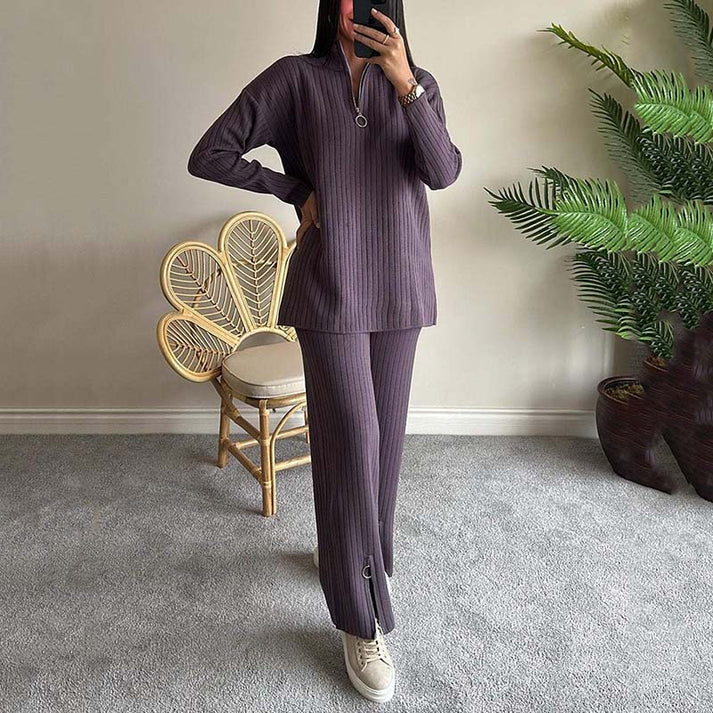 JANE - SWEATSHIRT AND FLARED PANTS SET